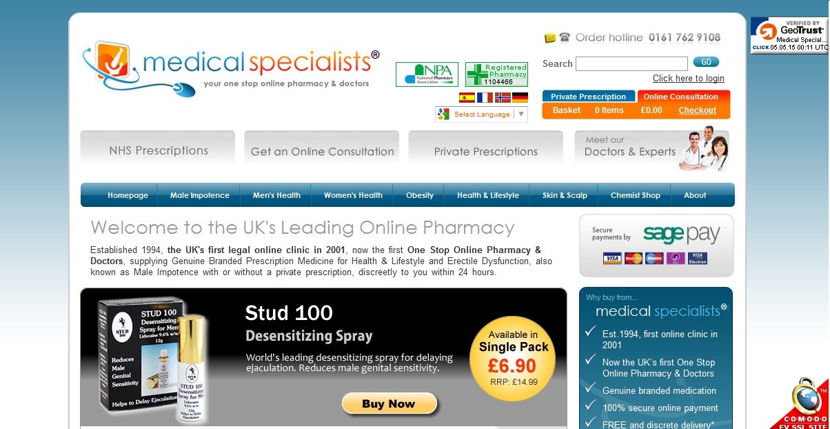 Medicalspecialists Reviews UK’s Online Pharmacy With Quick Delivery Service RxStars RxStars