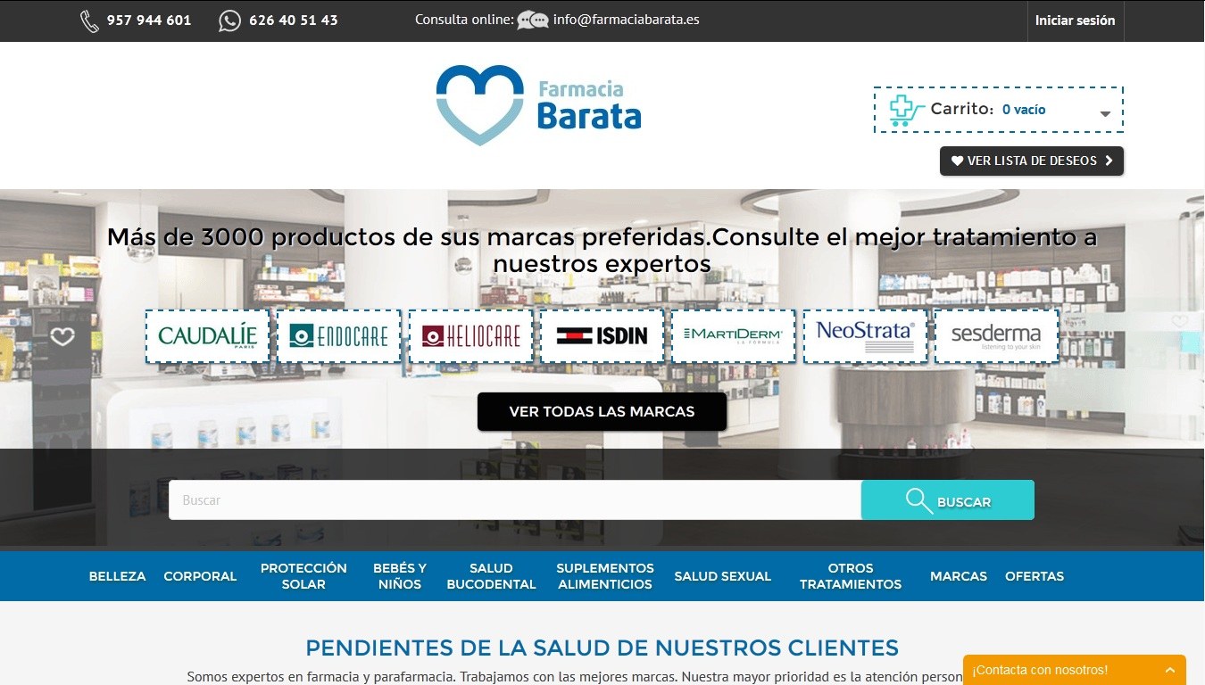 Farmacia Barata Reviews A Well Designed Spanish site but Unpopular
