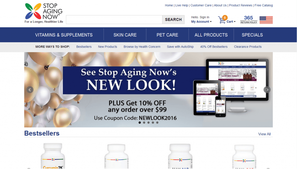 Stop Aging Now Reviews Impressive Range Of Anti Aging Products And 