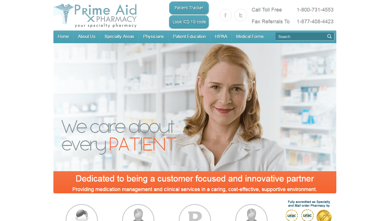 Prime Aid Pharmacy Reviews Clinical Specialty Pharmacy and Corp Based