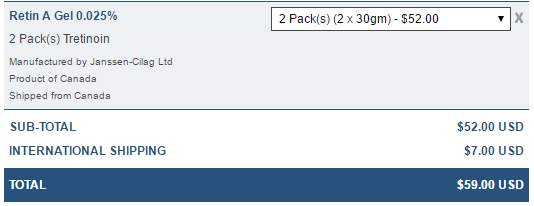 Retin-A Shipping Cost Retin-A Shipping Cost