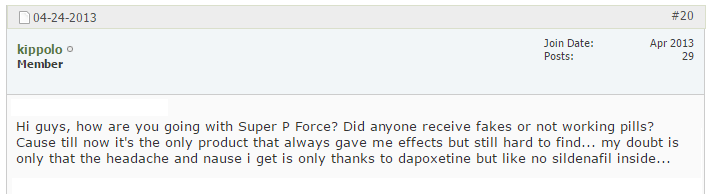 Super P-Force Consumer Review Super P-Force Consumer Review